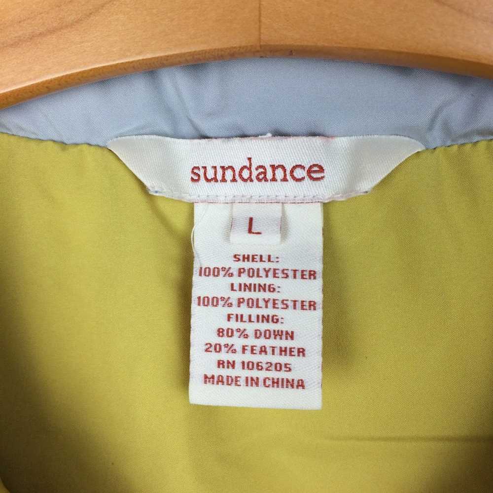 Sundance Grey Down Puffer Vest Womens L - image 4