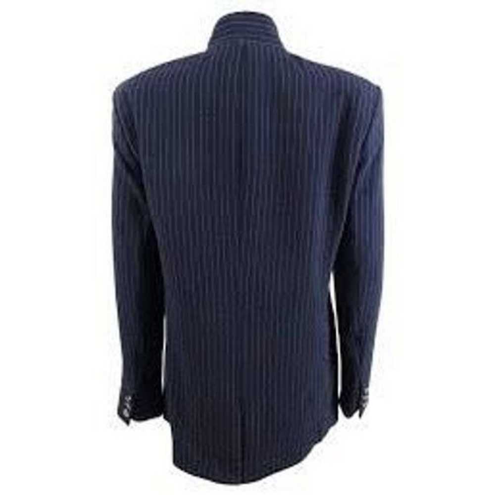 Tommy Hilfiger Women's Pinstriped Navy Open-Front… - image 2