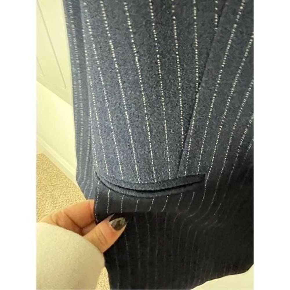 Tommy Hilfiger Women's Pinstriped Navy Open-Front… - image 4