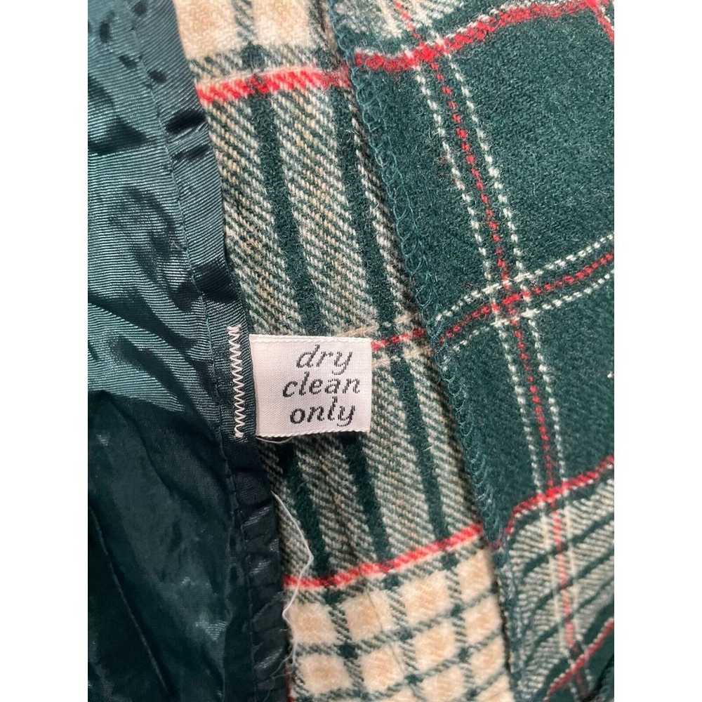 Pendleton Vintage Virgin Wool Plaid Vest Green Ta… - image 4