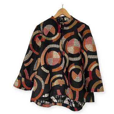 IC CONNIE K Collection Geo Print Textured Jacket T