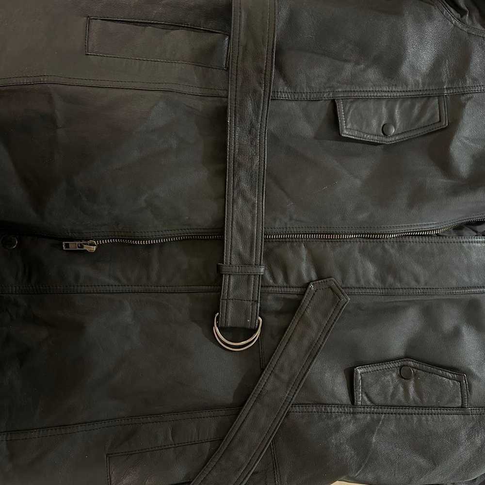 Vintage Genuine leather trench coat - image 9