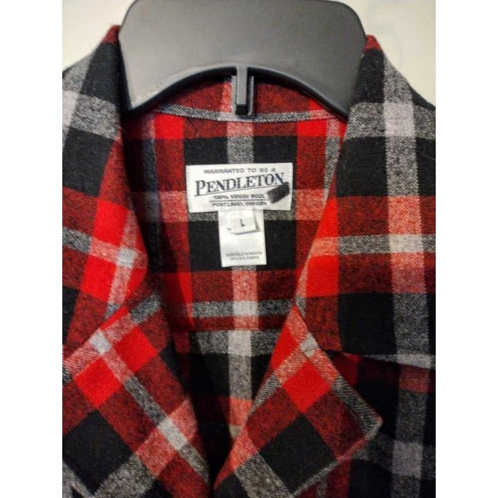 Pendleton 49er 100% Wool Shirt Jacket Plaid Limit… - image 3