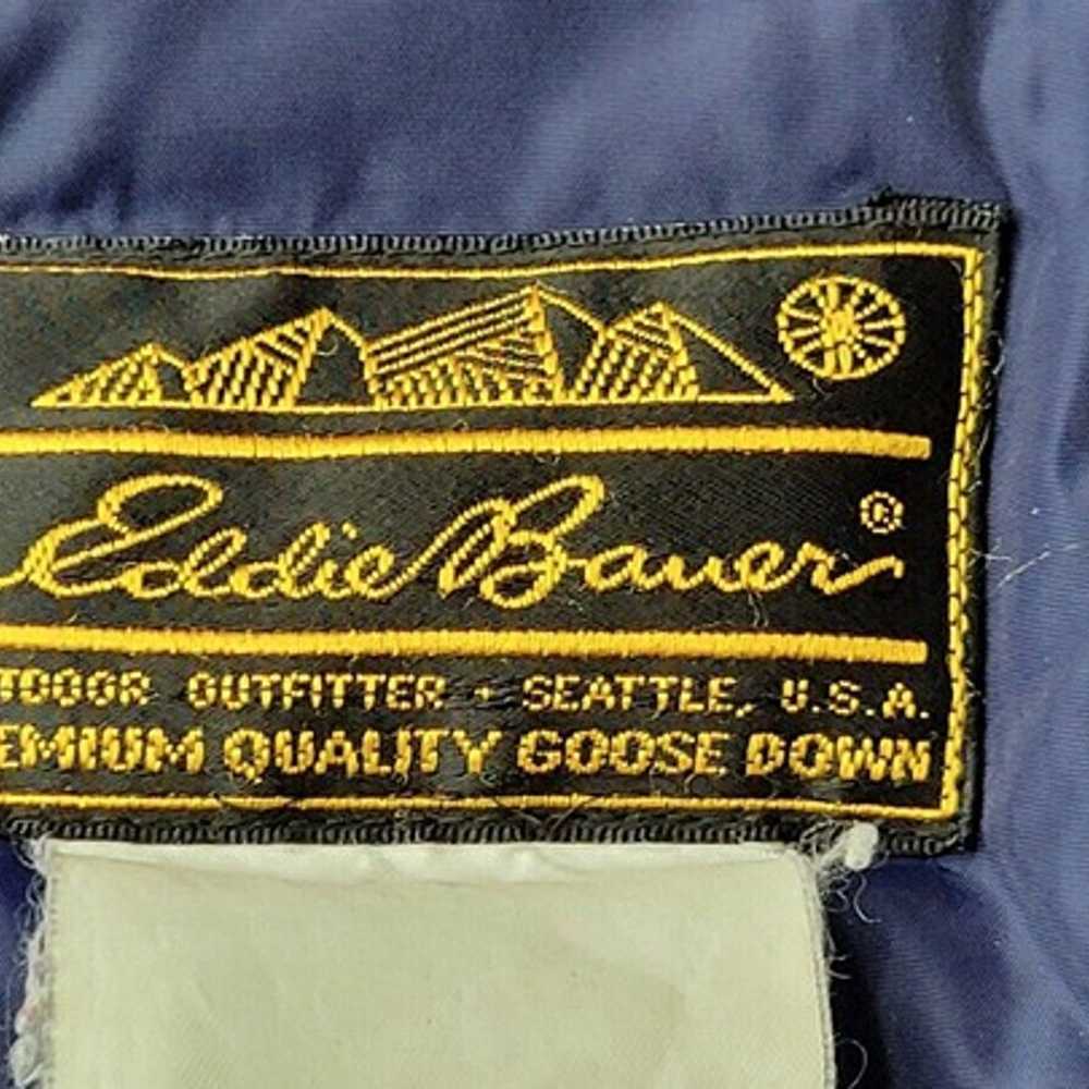 Eddie Bauer Vintage Premium Goose Down Teal Puffe… - image 3