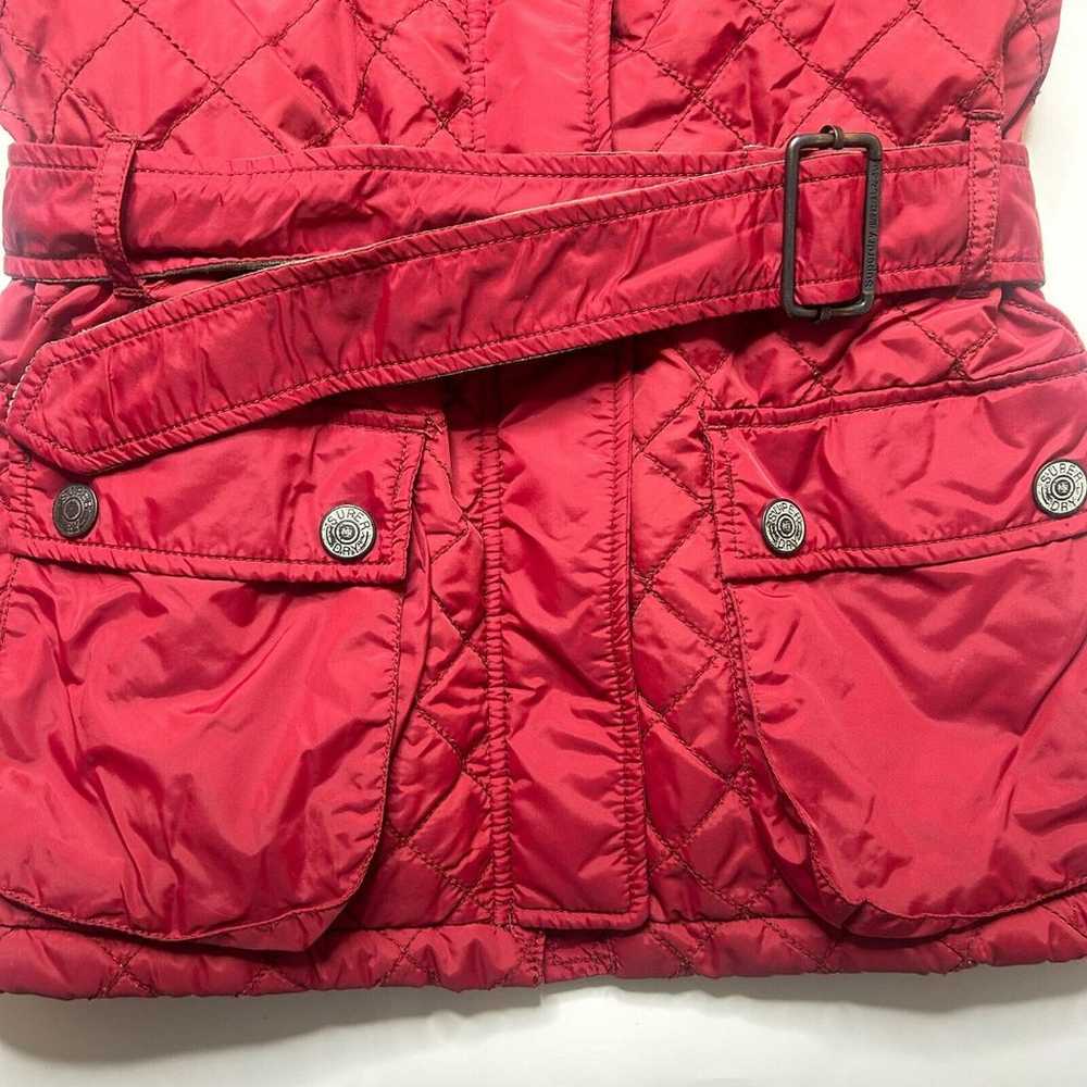 Superdry Motorbike L Women’s 90’s Quilted Belted … - image 4