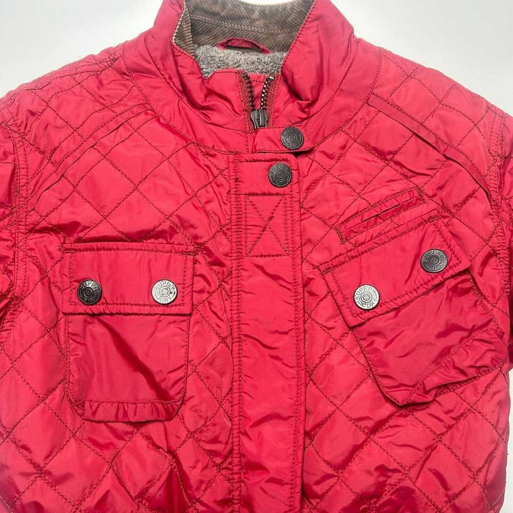 Superdry Motorbike L Women’s 90’s Quilted Belted … - image 6