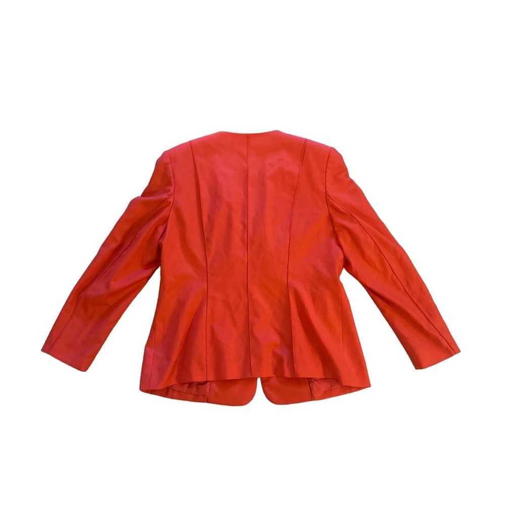 Vintage L 44 Escada Margaretha Ley 100% Wool Red … - image 4