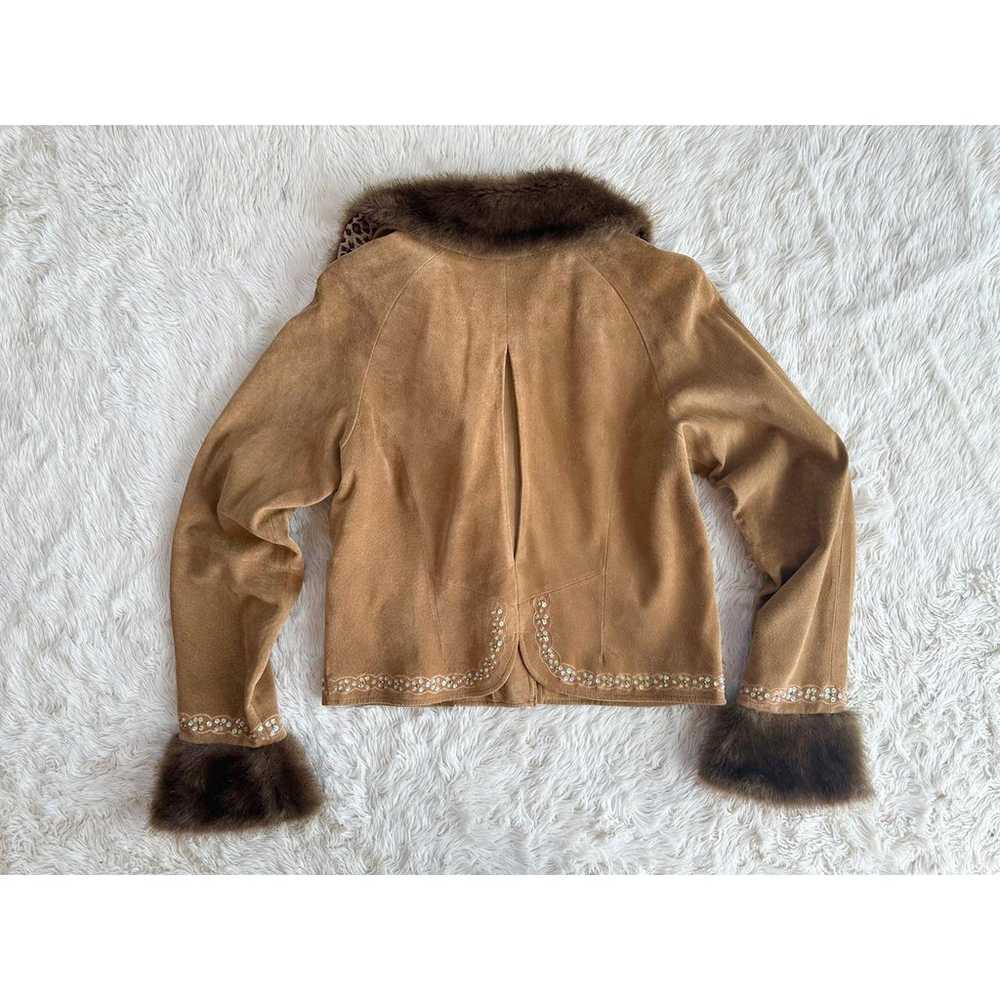 Y2K Penny Lane Leather Jacket with Faux Fur size … - image 2