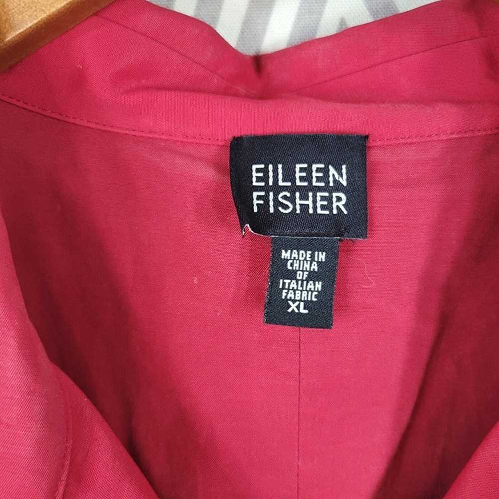 Eileen Fisher Spring Trench Rain Coat Jacket Size… - image 7