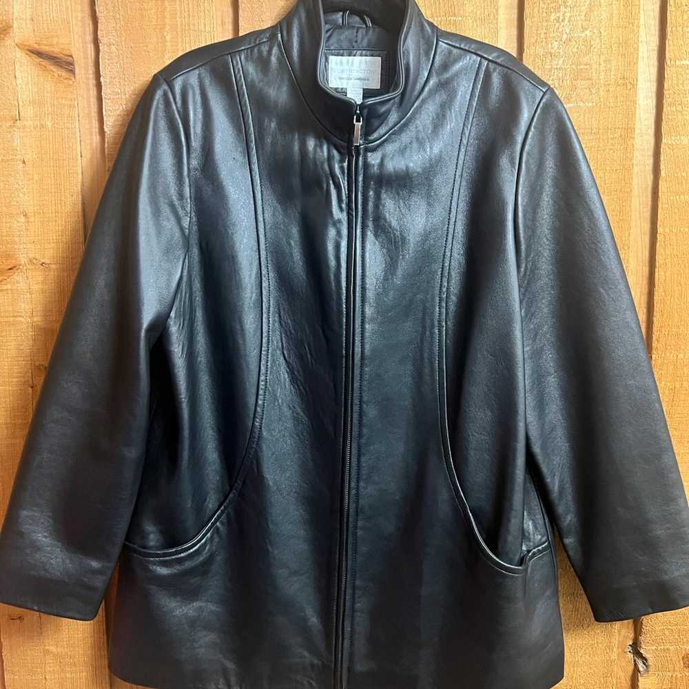 Worthington genuine lamb skin leather jacket - image 1
