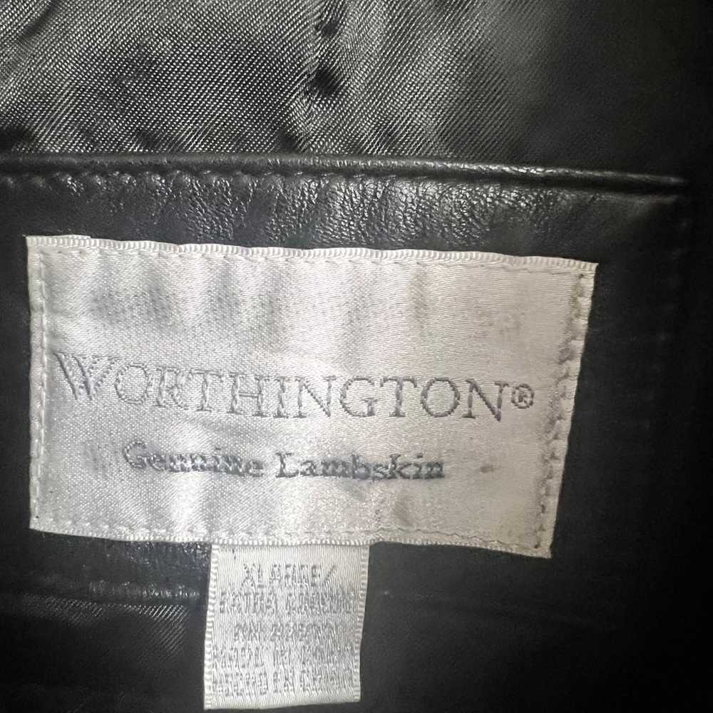 Worthington genuine lamb skin leather jacket - image 2