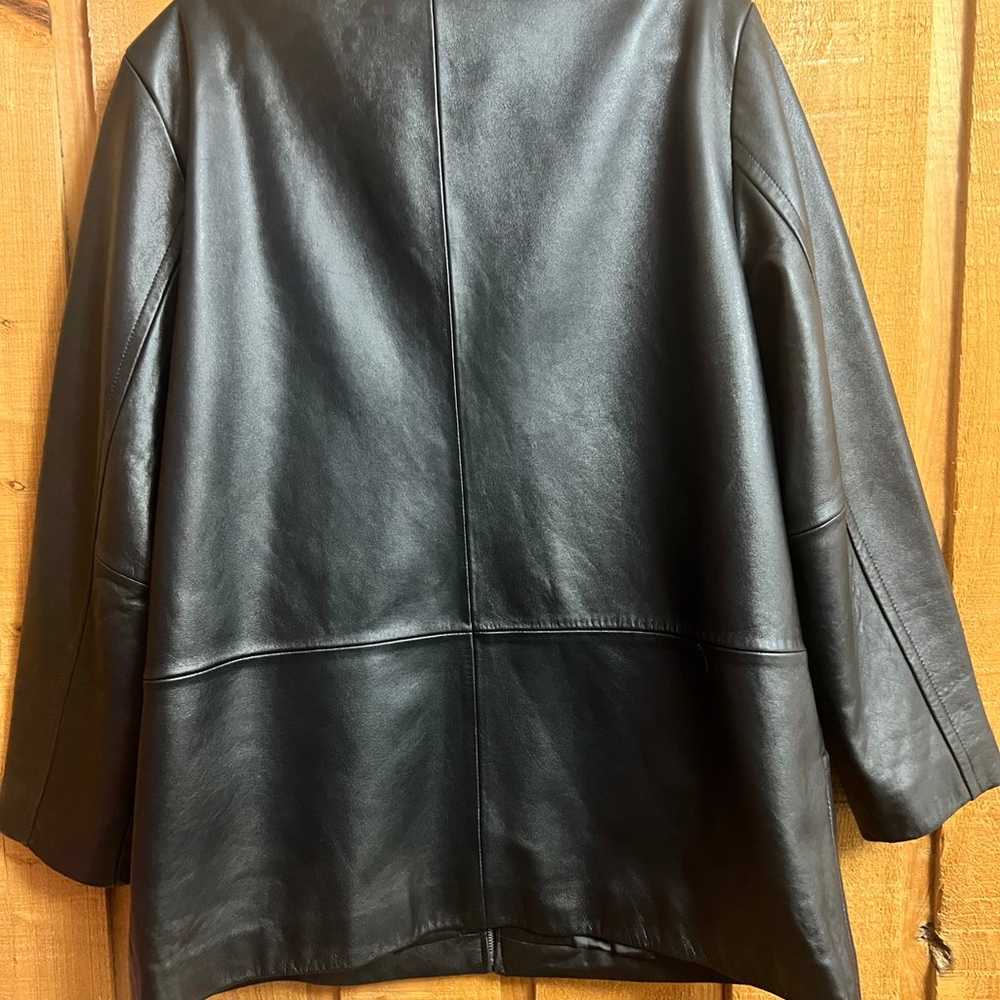 Worthington genuine lamb skin leather jacket - image 4