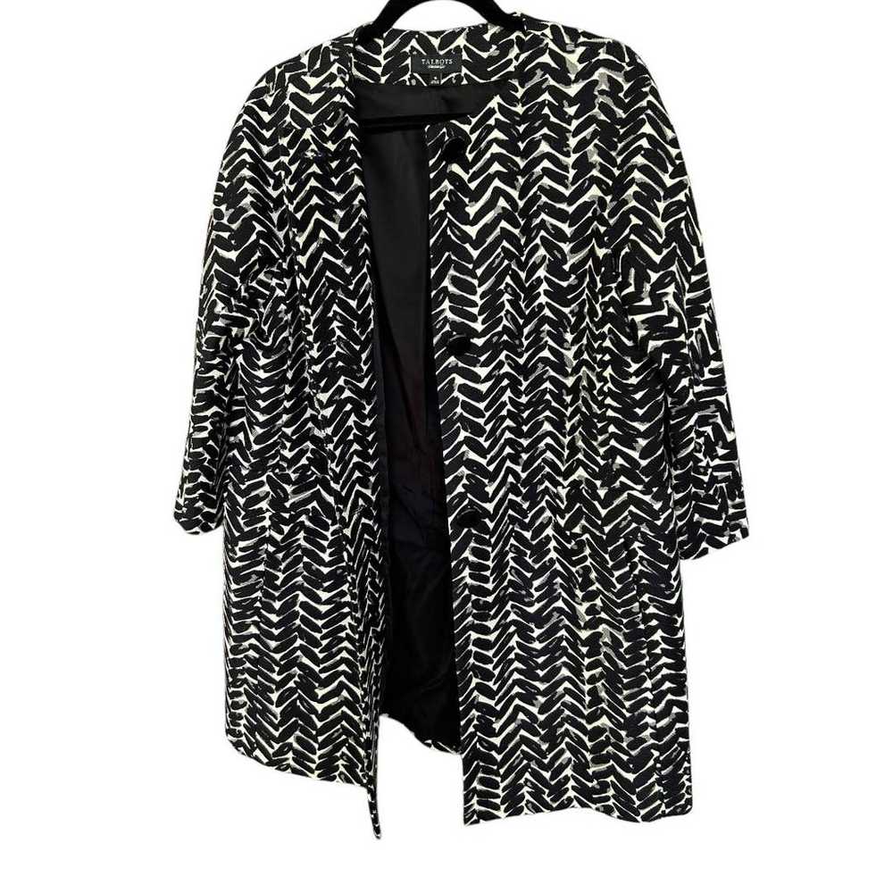 NWOT Talbots Women's Black & White Herringbone Ja… - image 10