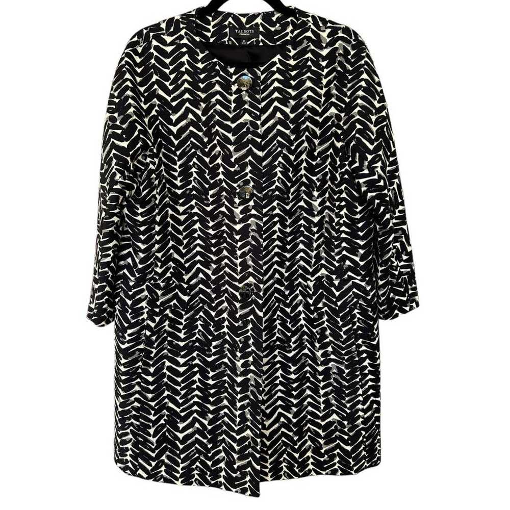 NWOT Talbots Women's Black & White Herringbone Ja… - image 1