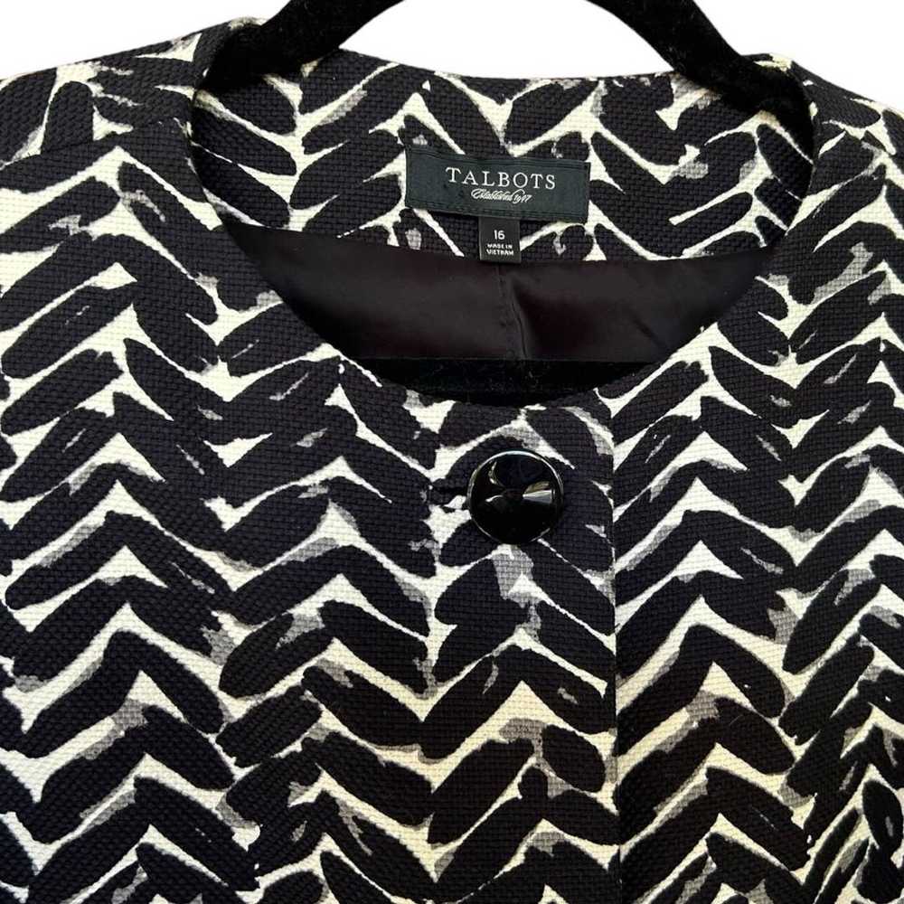 NWOT Talbots Women's Black & White Herringbone Ja… - image 3