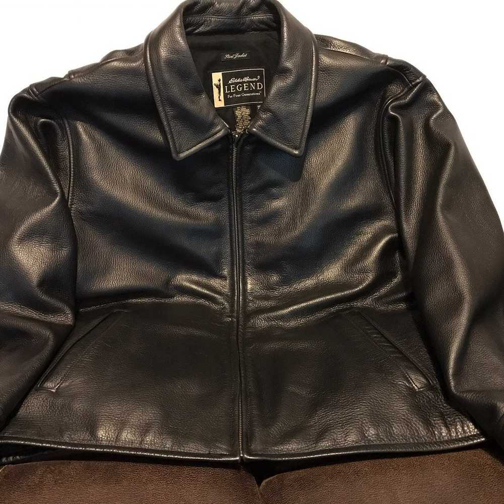 Eddie Bauer Unisex Leather Jacket - image 1