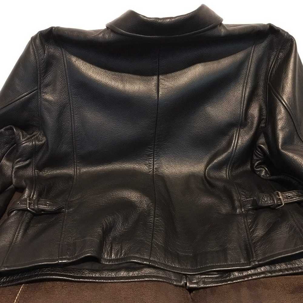 Eddie Bauer Unisex Leather Jacket - image 2