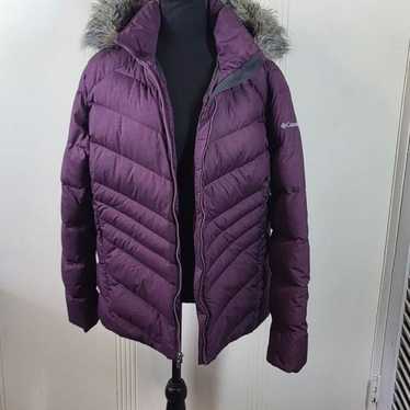 Plus Size Columbia Women's Purple Puffer Jacket /… - image 1