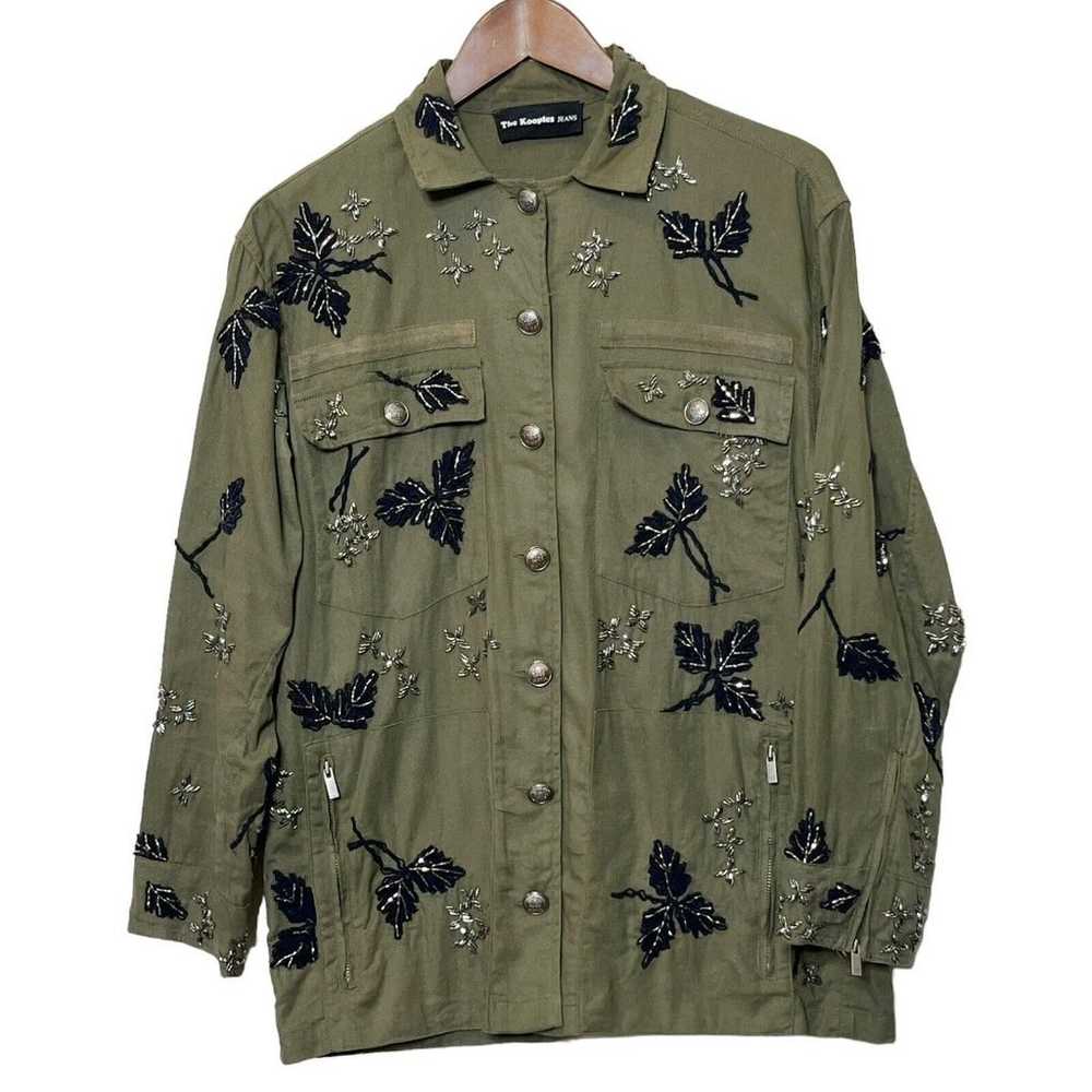 The Kooples Leaf-Embroidered Jacket Women’s Small - image 1