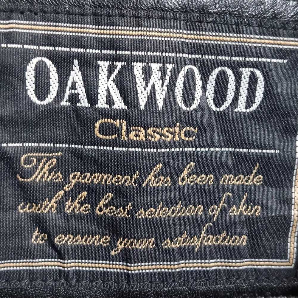 Oakwood Classic vintage womens solid black leathe… - image 3