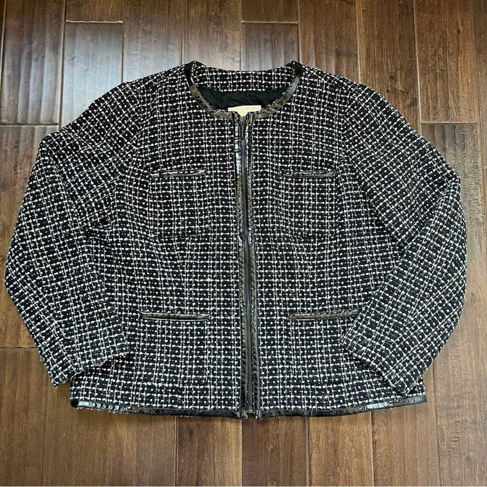 Michael Kors Black Tweed Blazer • size XL - image 1