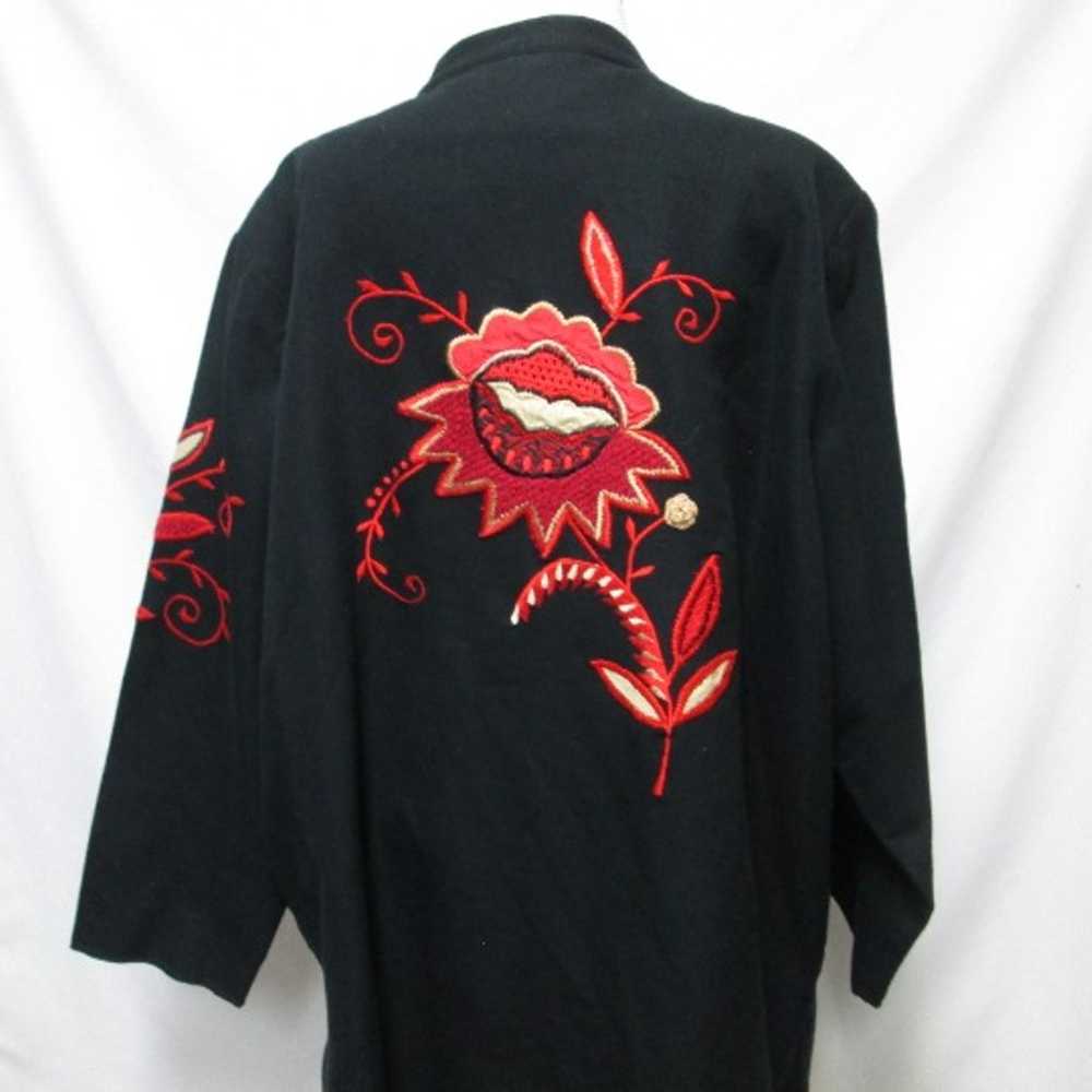 Indigo Moon embroidered twill button jacket cover… - image 10