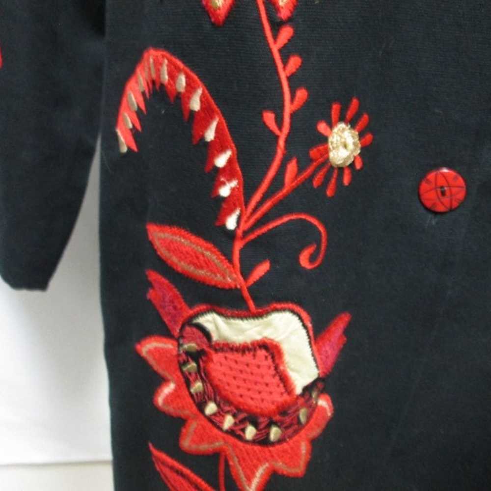 Indigo Moon embroidered twill button jacket cover… - image 6