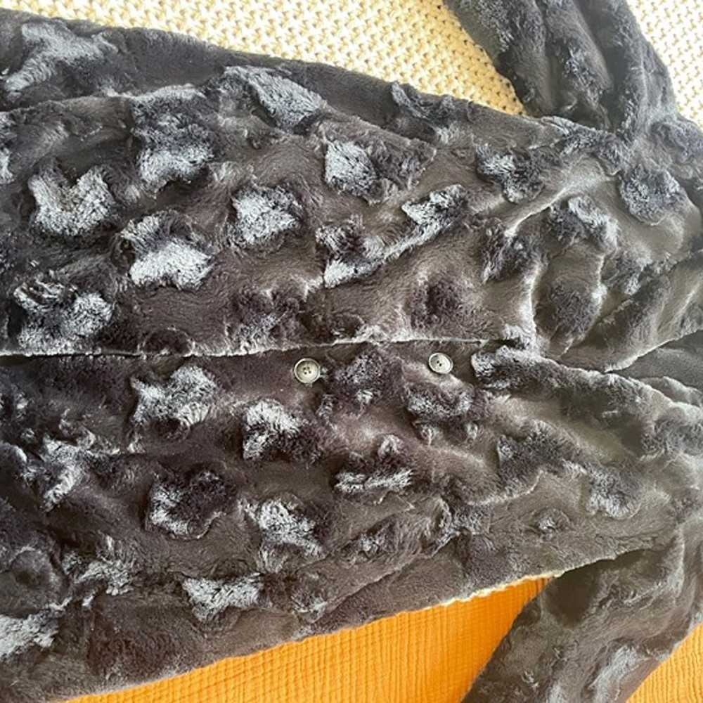 Nine West Faux Fur Notch Collar Coat - image 2