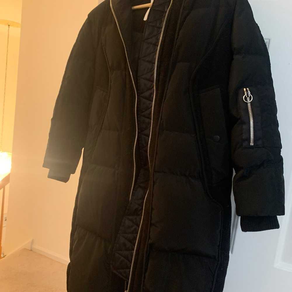 oversized Black 80% Duck Down parka/puffer coat - image 1