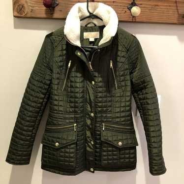 Michael kors quilted shearling jacket black like … - image 1