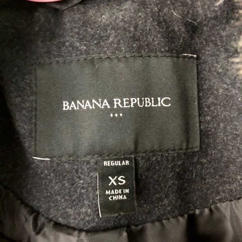 Banana Republic Faux Fur Peacoat Jacket - image 9
