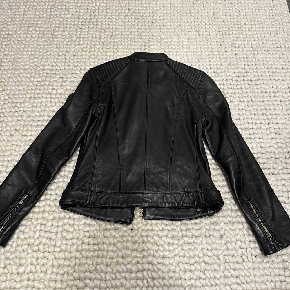 Cole Haan Women’s Lamb Leather Jacket Black XS - image 7
