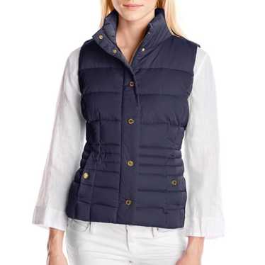 Lilly Pulitzer Isabelle Navy Down Vest XS - image 1