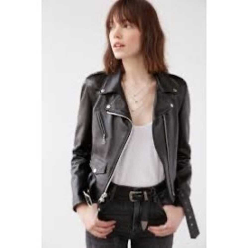 Grey Lab Jacket Womens XS Black Schott Perfecto L… - image 1