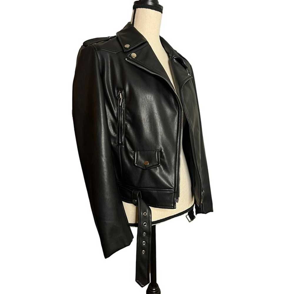 Grey Lab Jacket Womens XS Black Schott Perfecto L… - image 5