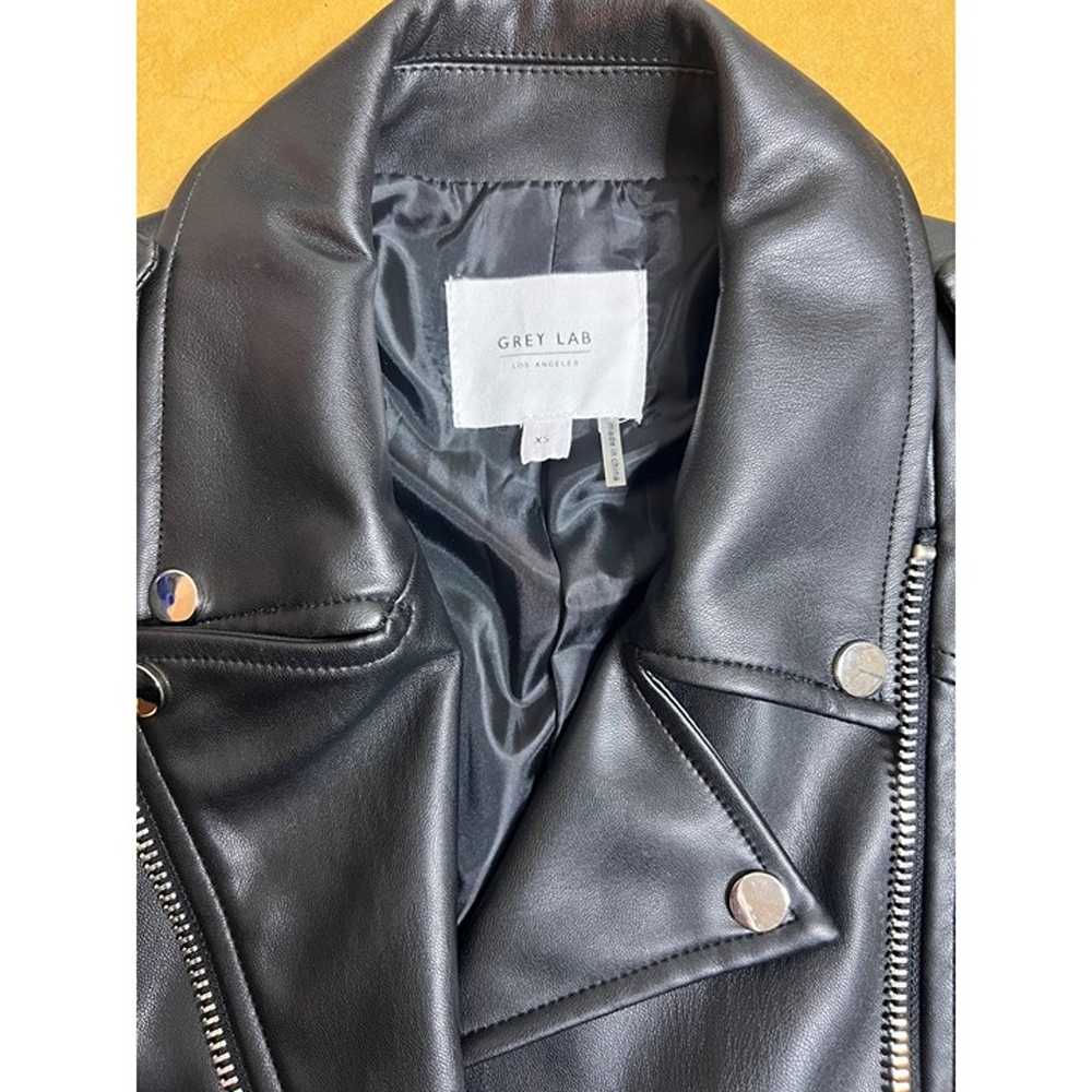 Grey Lab Jacket Womens XS Black Schott Perfecto L… - image 7