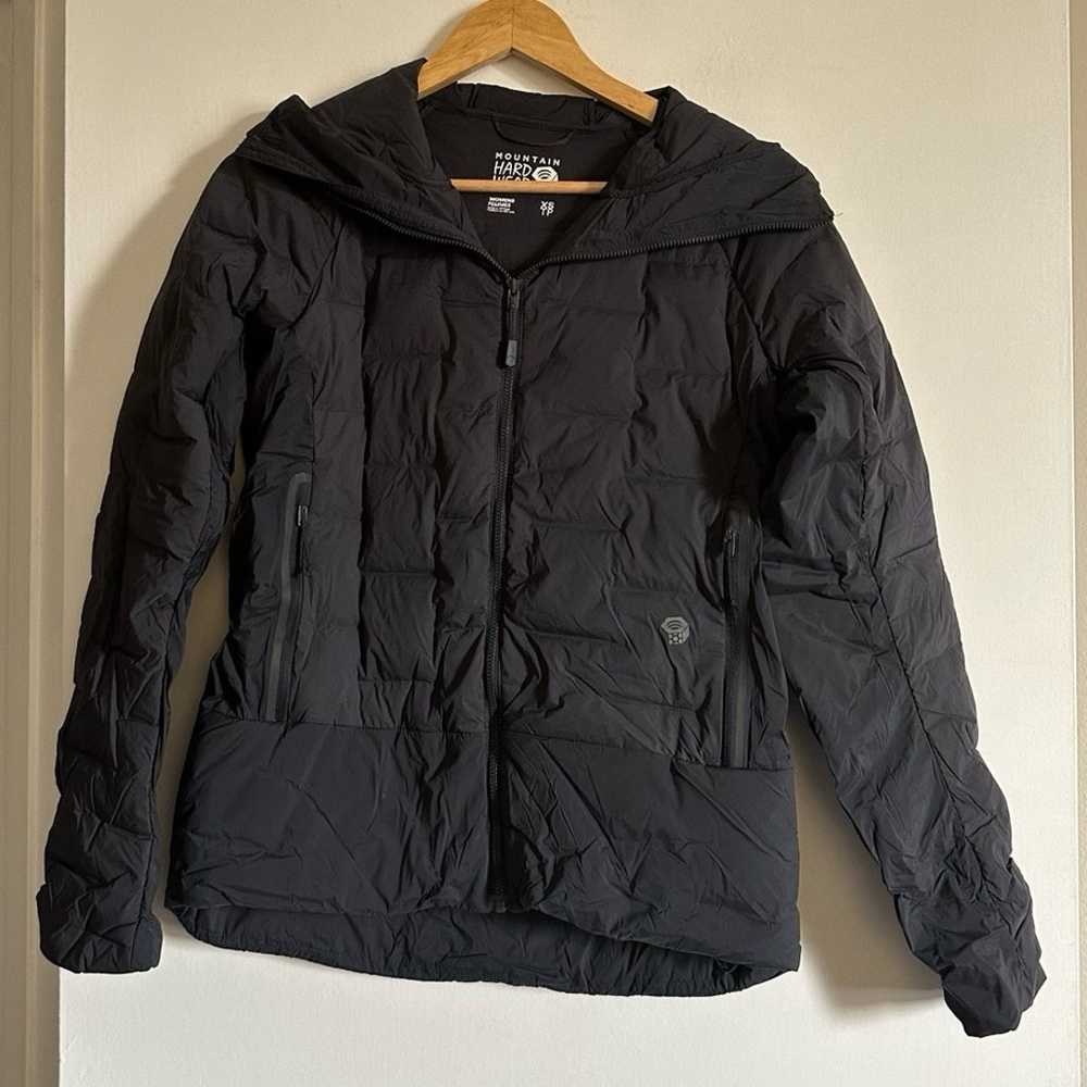Mountain Hardwear Black/Dark Gray Down Winter Zip… - image 2