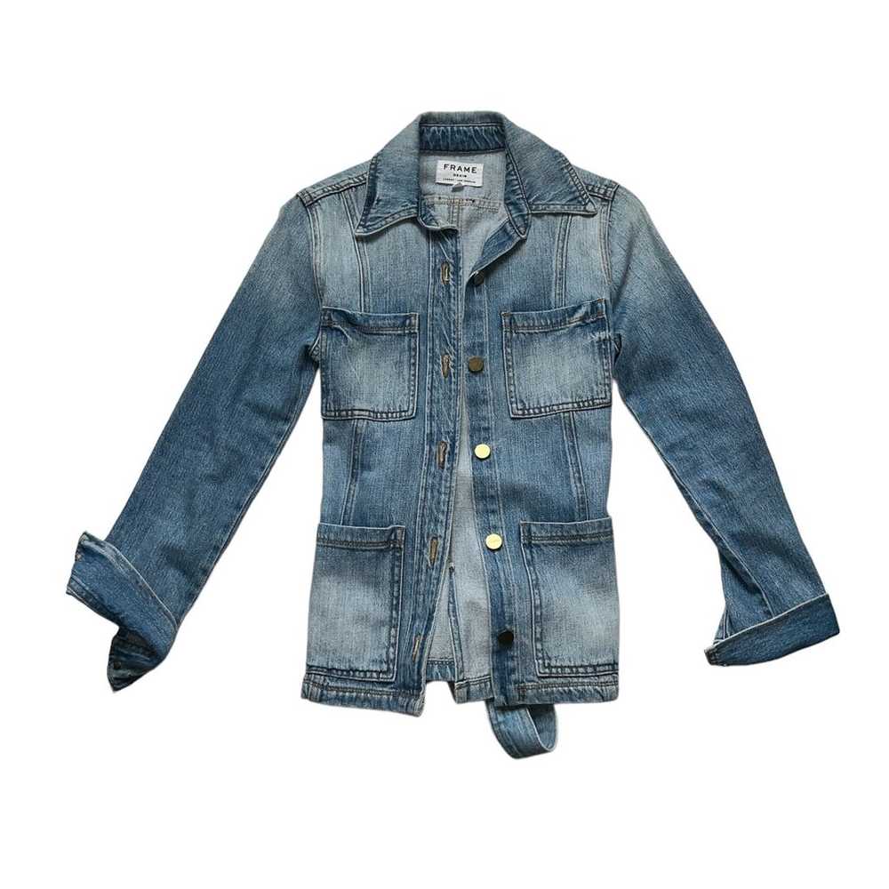 Frame denim Rangley chore style jean jacket - image 2