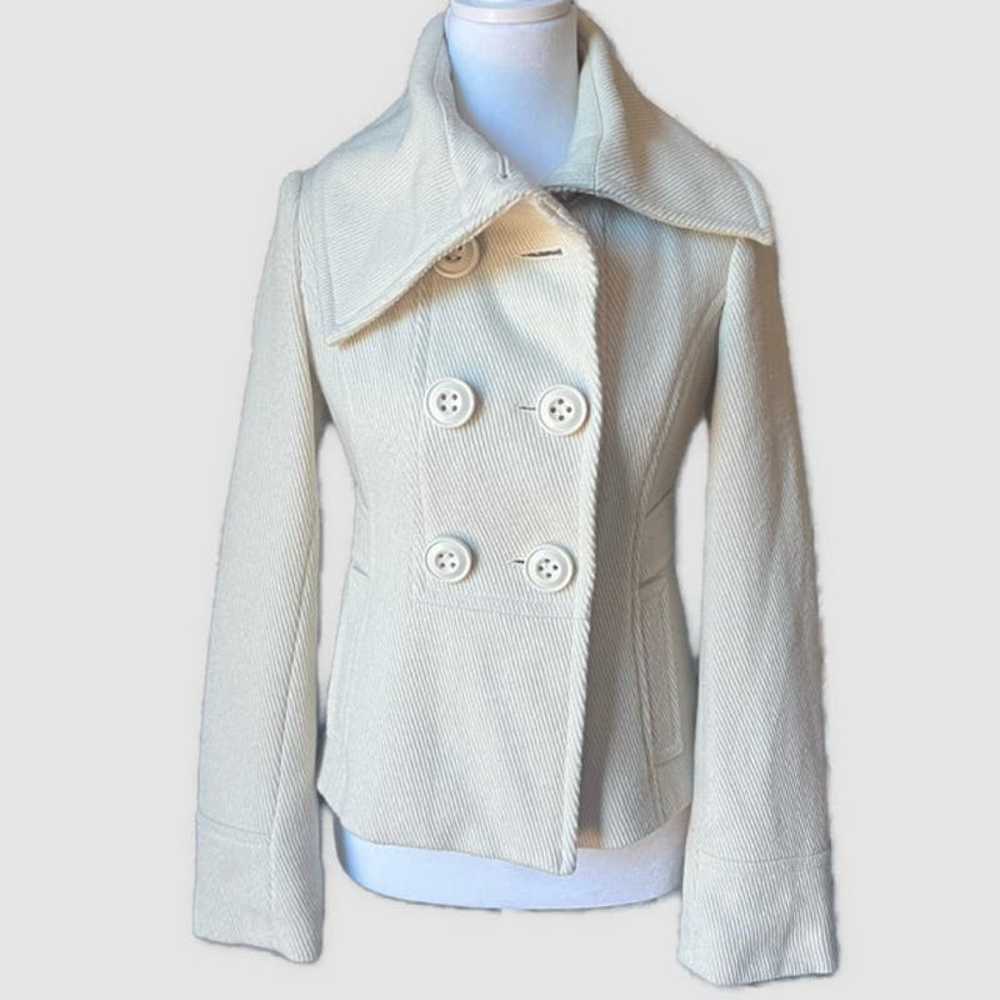 Zara TRF Cream Pea Coat-Style Jacket, NWOT-Size S… - image 1