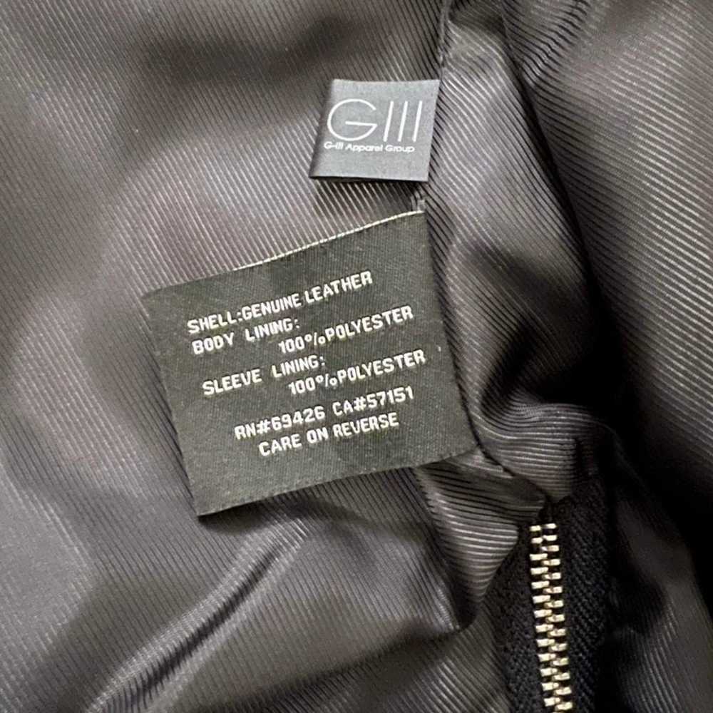 Black Rivet Shrunken Lambskin Leather Jacket - image 4