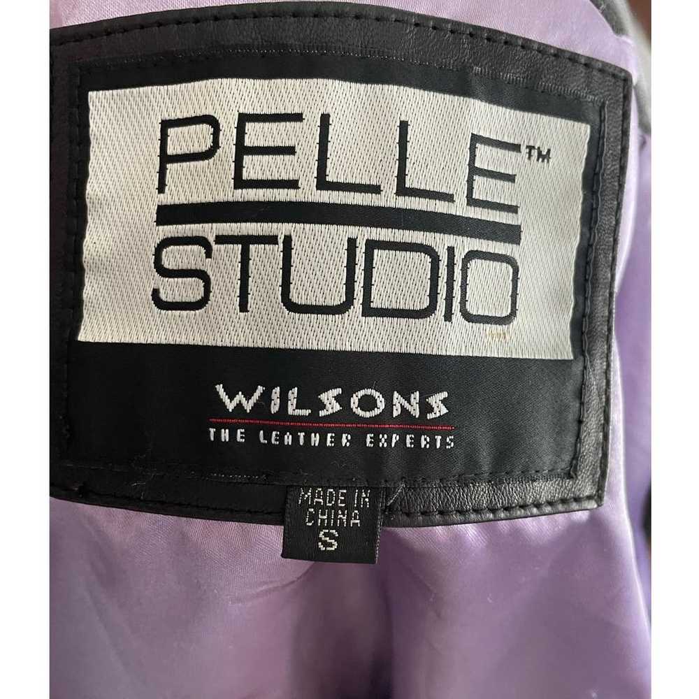 Wilsons Pelle Studio Black Leather Blazer Size Sm… - image 7