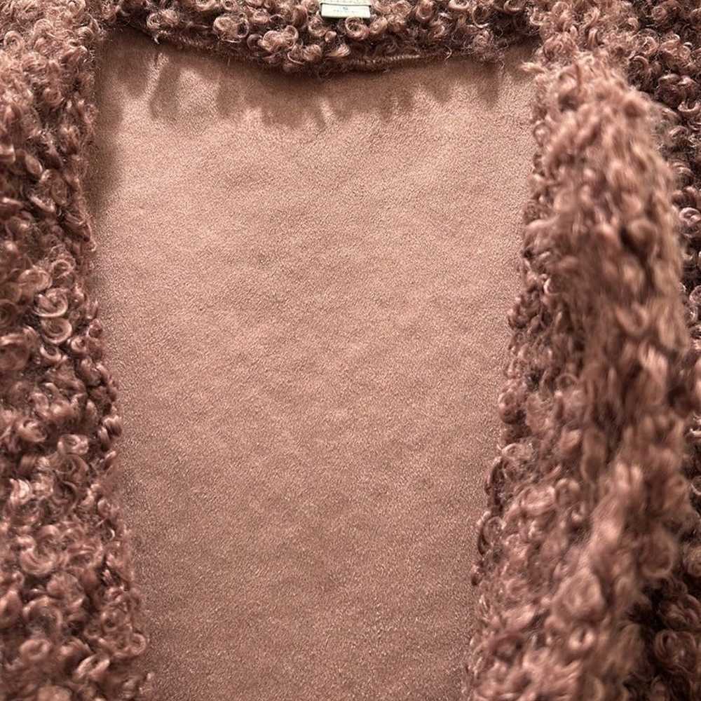 Sundance Catalog Boucle Mauve Curly Coat Size Sma… - image 3