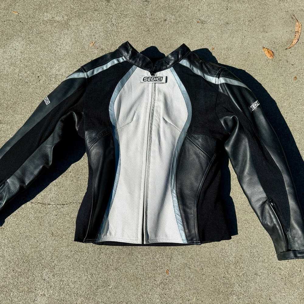 Sedici womens paded biker jacket - image 1