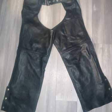 Leather chaps size S