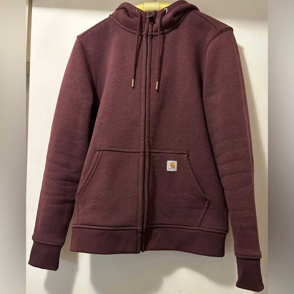 NWOT Carhartt hooded sweat jacket -S/M - image 2