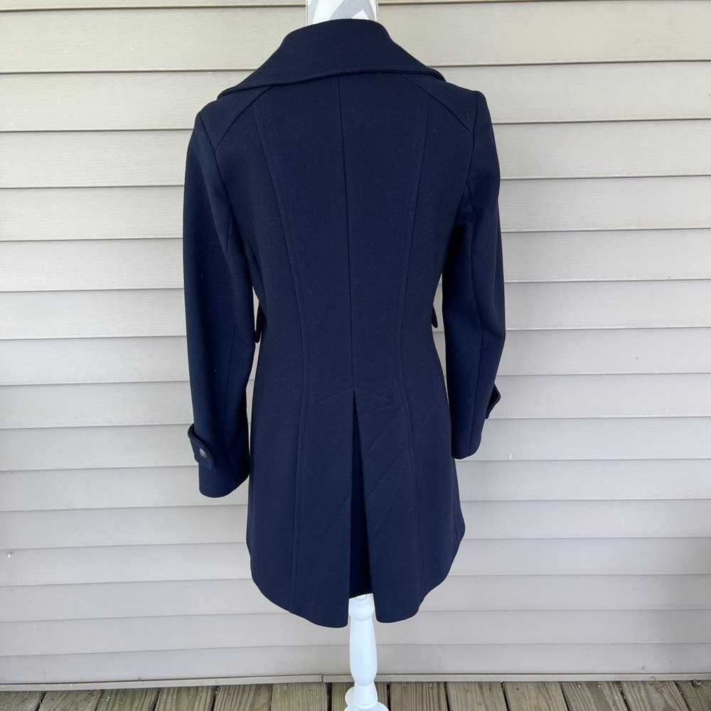 Preston & York Navy Long Wool Coat - image 7