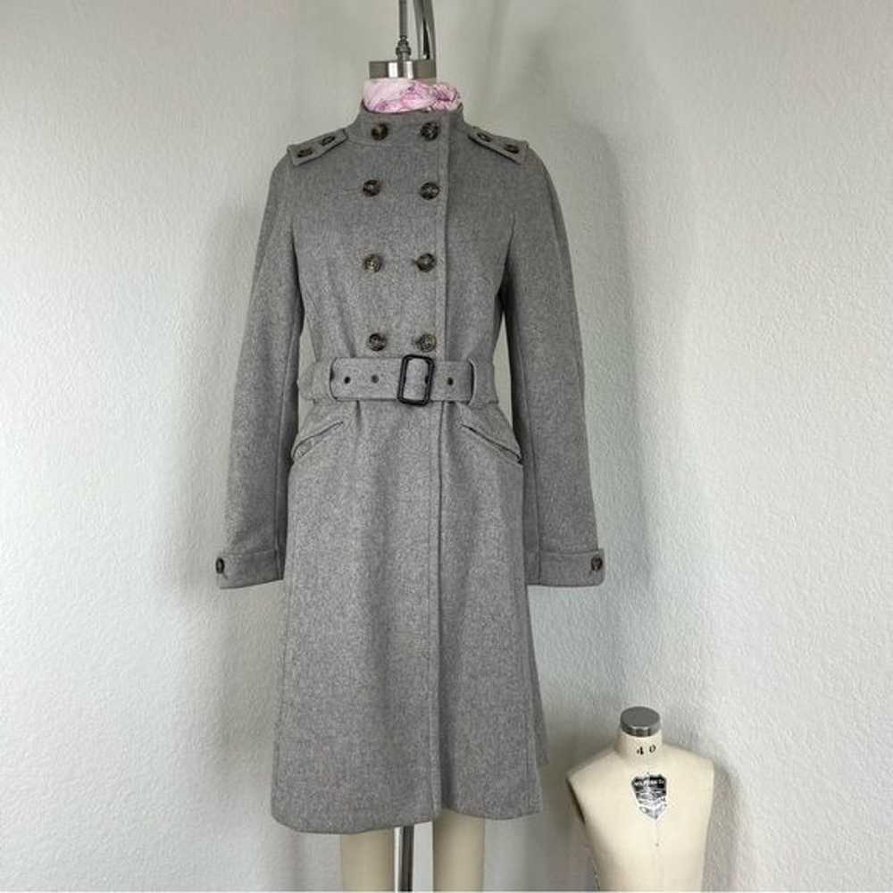 FCUK Wool Military Belted Peacoat - image 1