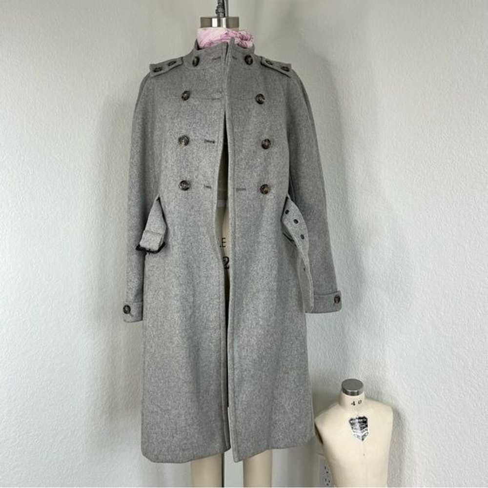 FCUK Wool Military Belted Peacoat - image 9