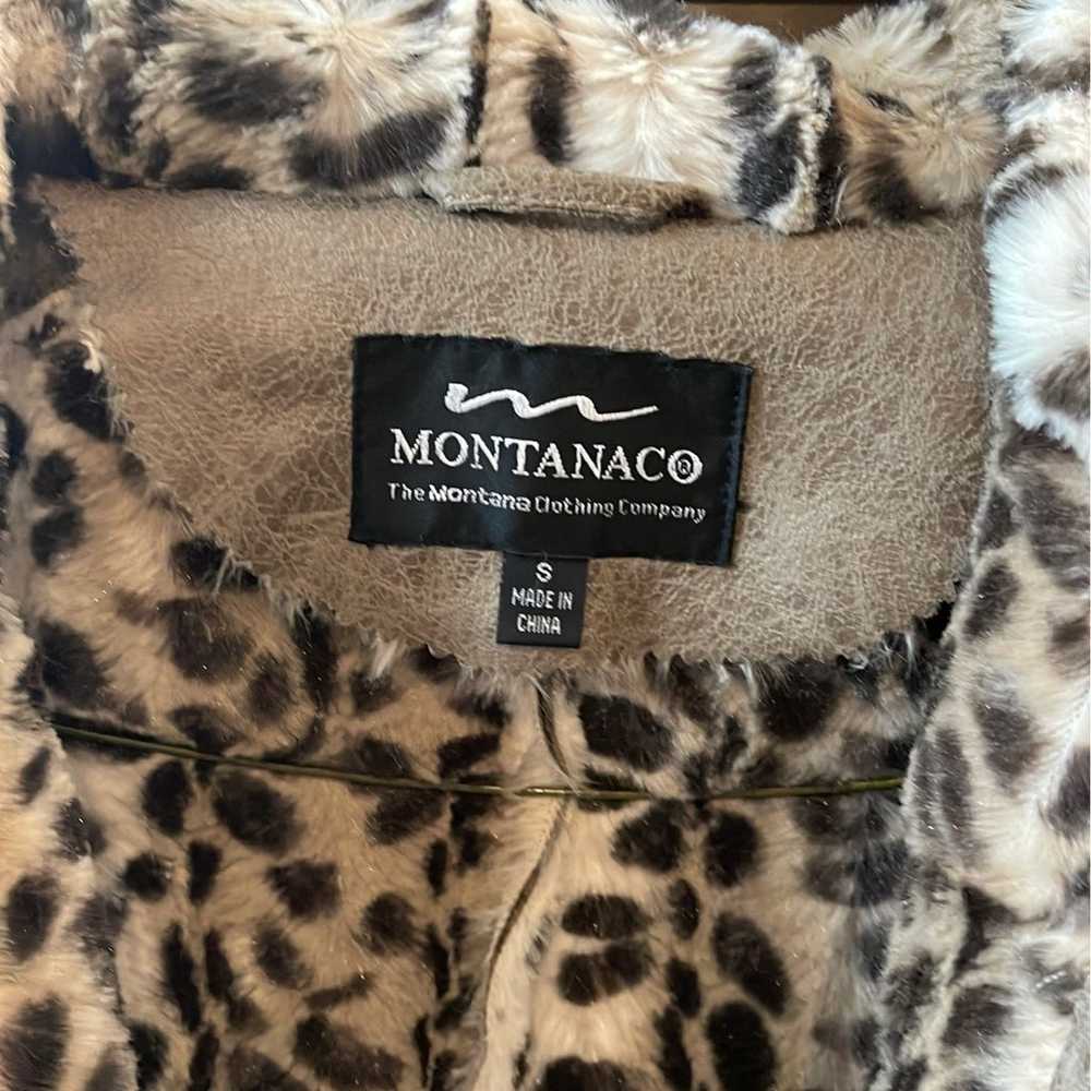 Faux Leather Leopard Fur Jacket - image 6