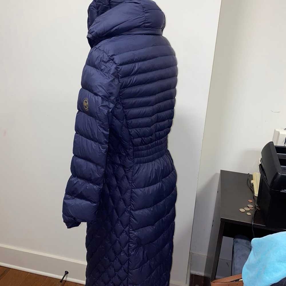 Michael Kors Blue Puffer Coat Size Small Like New - image 1